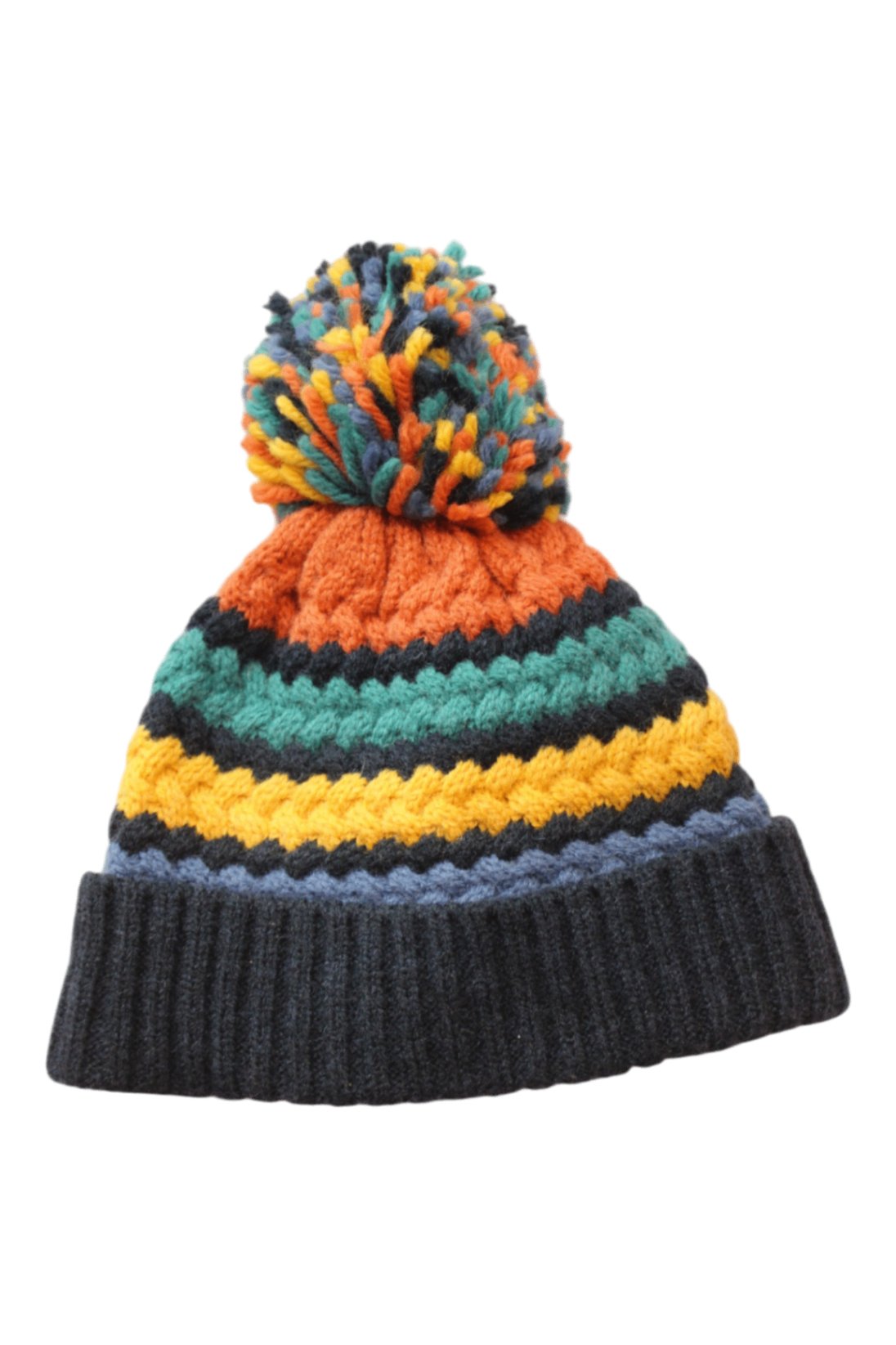 NEXT Hat, Multicolour with navy, orange, teal, yellow and blue, 3-6mths