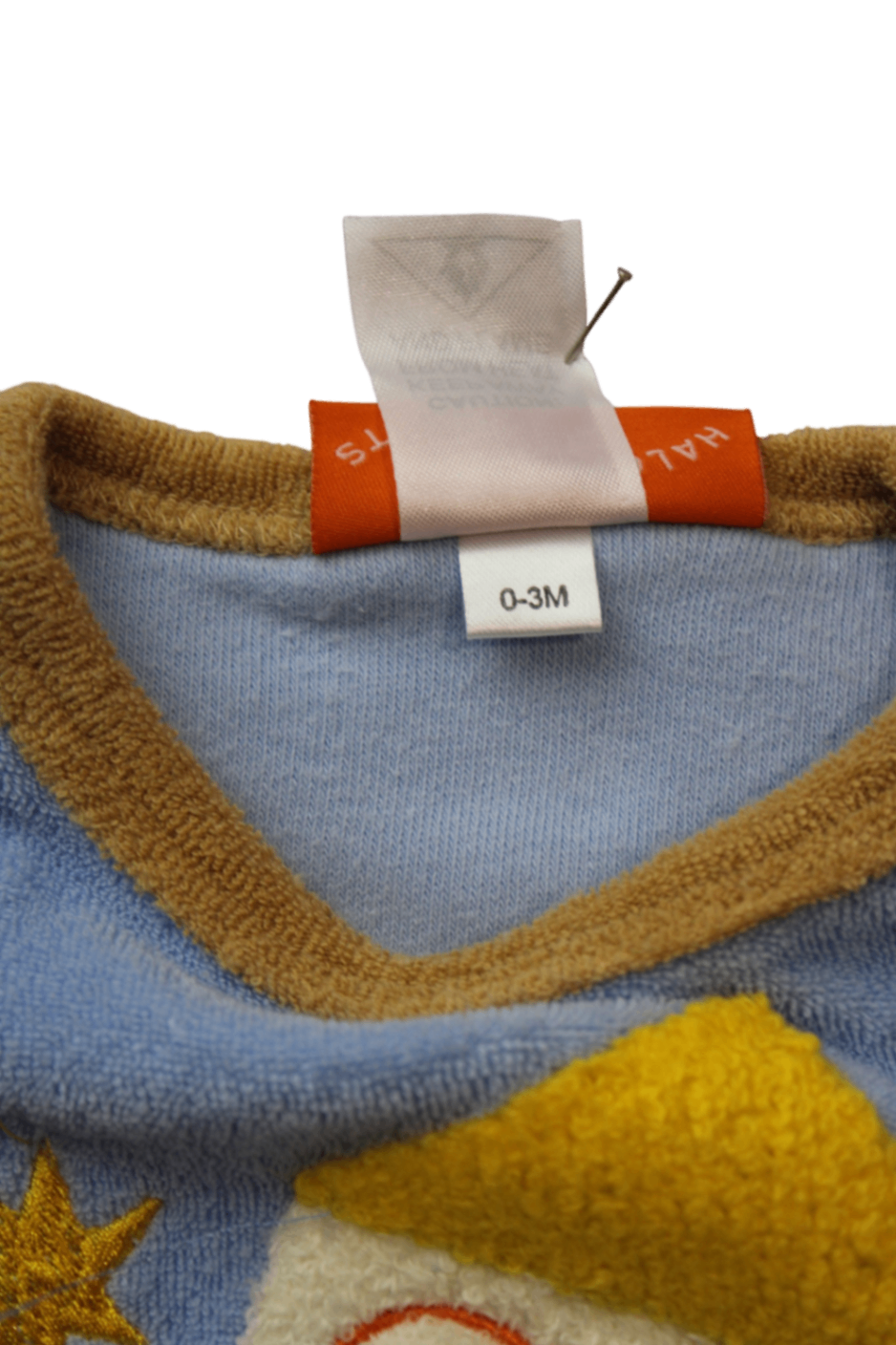 Halcyon Nights Bodysuit, Blue, red, cream and tan, 0-3M