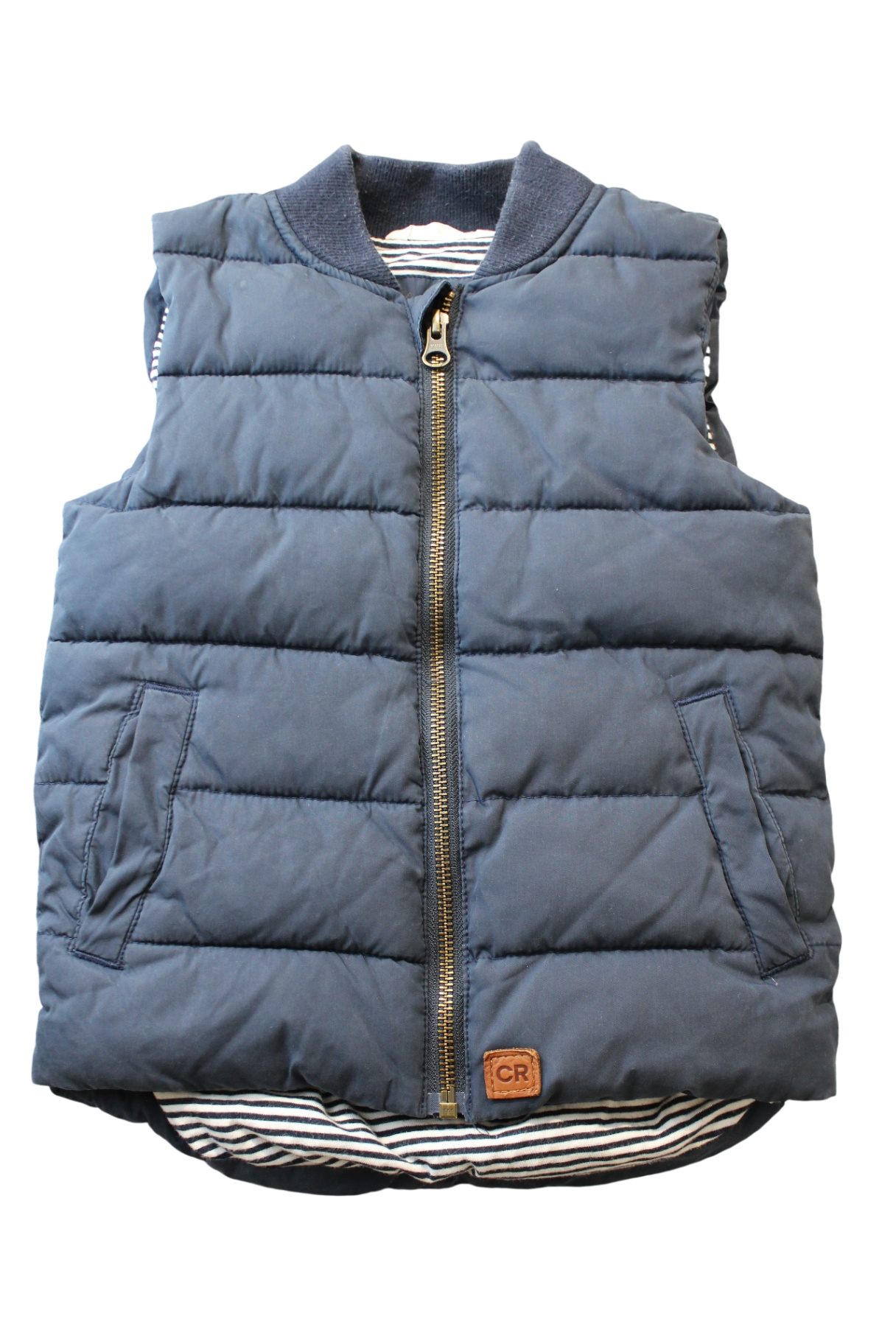 Country Road Puffer Vest, Navy Blue, 3