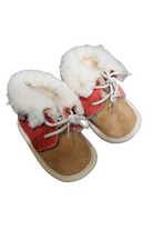 unbranded Booties, Red and tan, 000