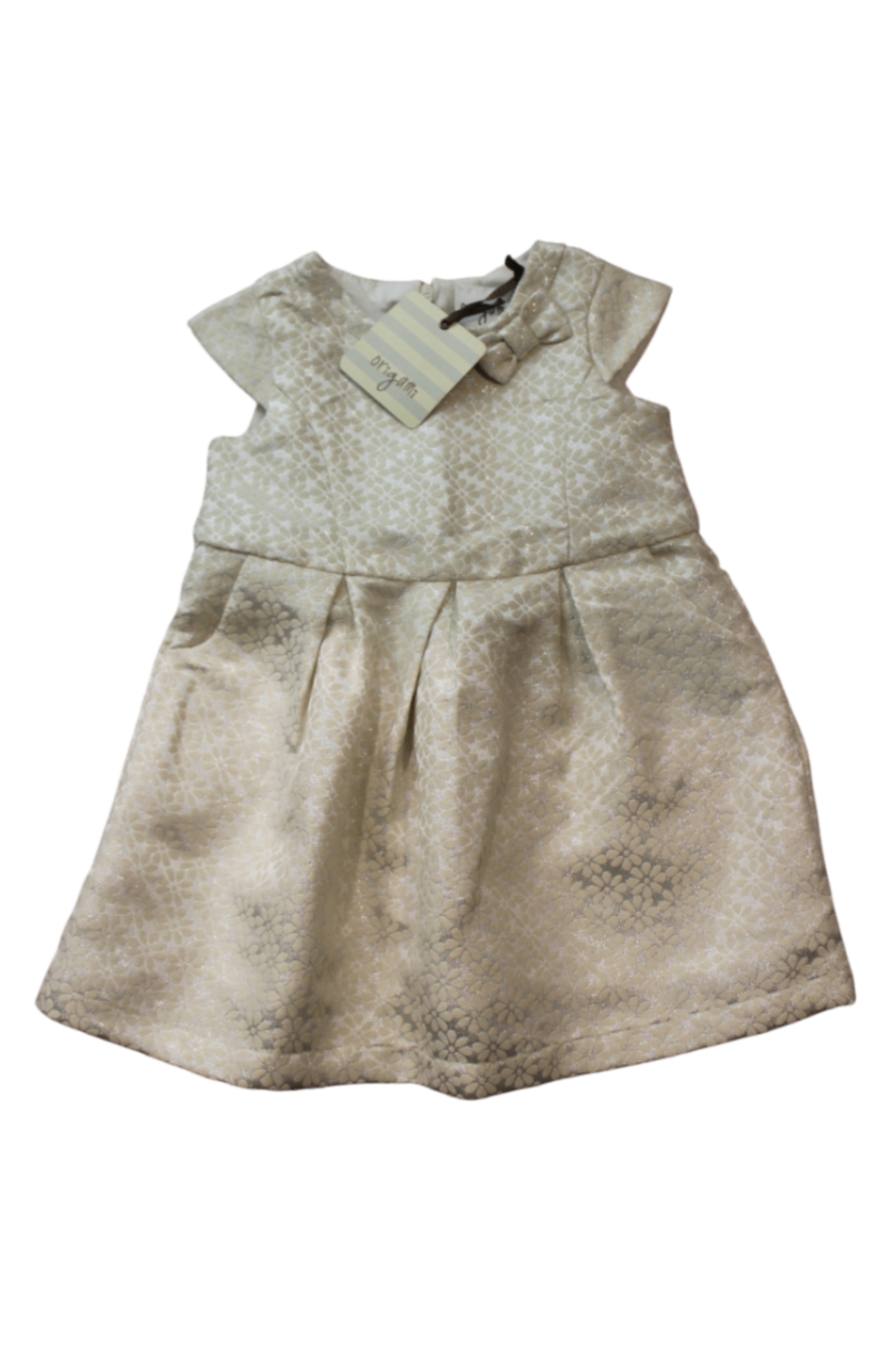 Origami Dress, Beige, 1