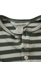Country Road Bodysuit, Green and White, 000 / 0-3 months