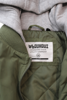 Bauhaus Jacket, Olive Green and Grey, 10