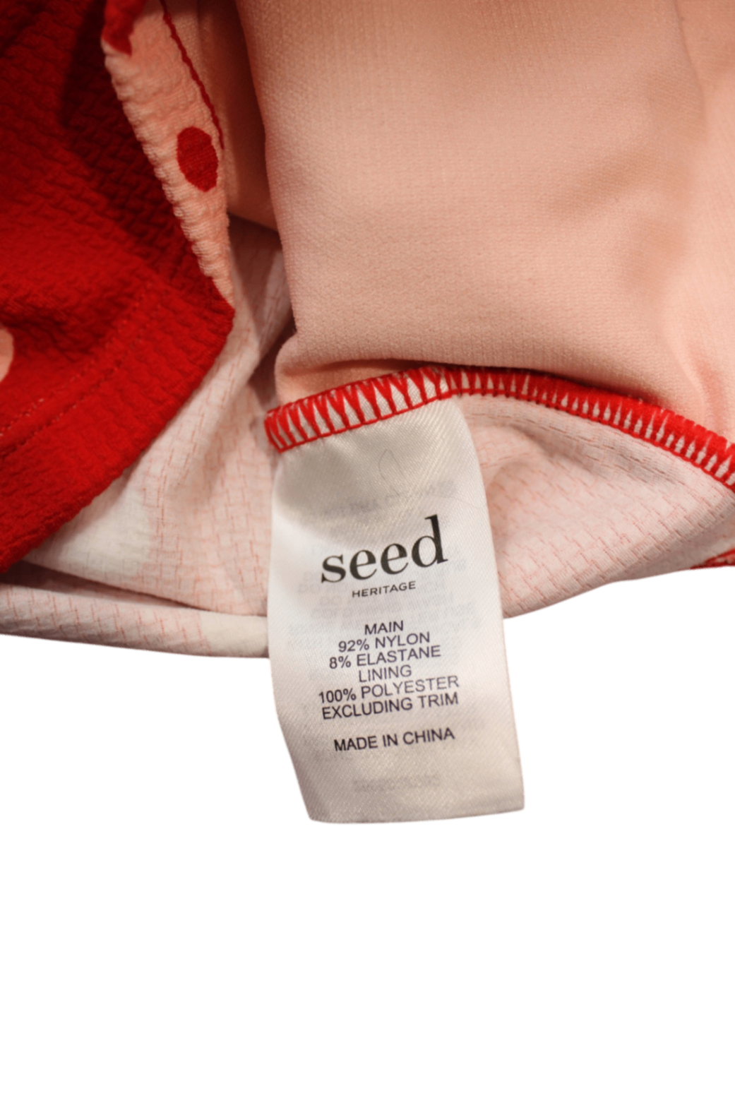 Seed Heritage Long-Sleeve Rashie, Red and cream, 6