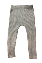 Purebaby Knit Leggings, Grey, 12-18