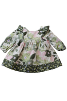 Country Road Dress, Green, Pink, Cream, 000