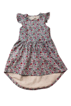 Milky Dress, Cream with multicoloured floral print, 2