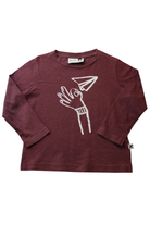 Minti Long-Sleeve Top, Maroon, 3