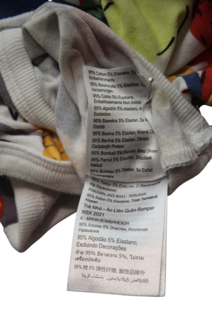 Cotton On Baby Bodysuit, White with multicolour print, 0000