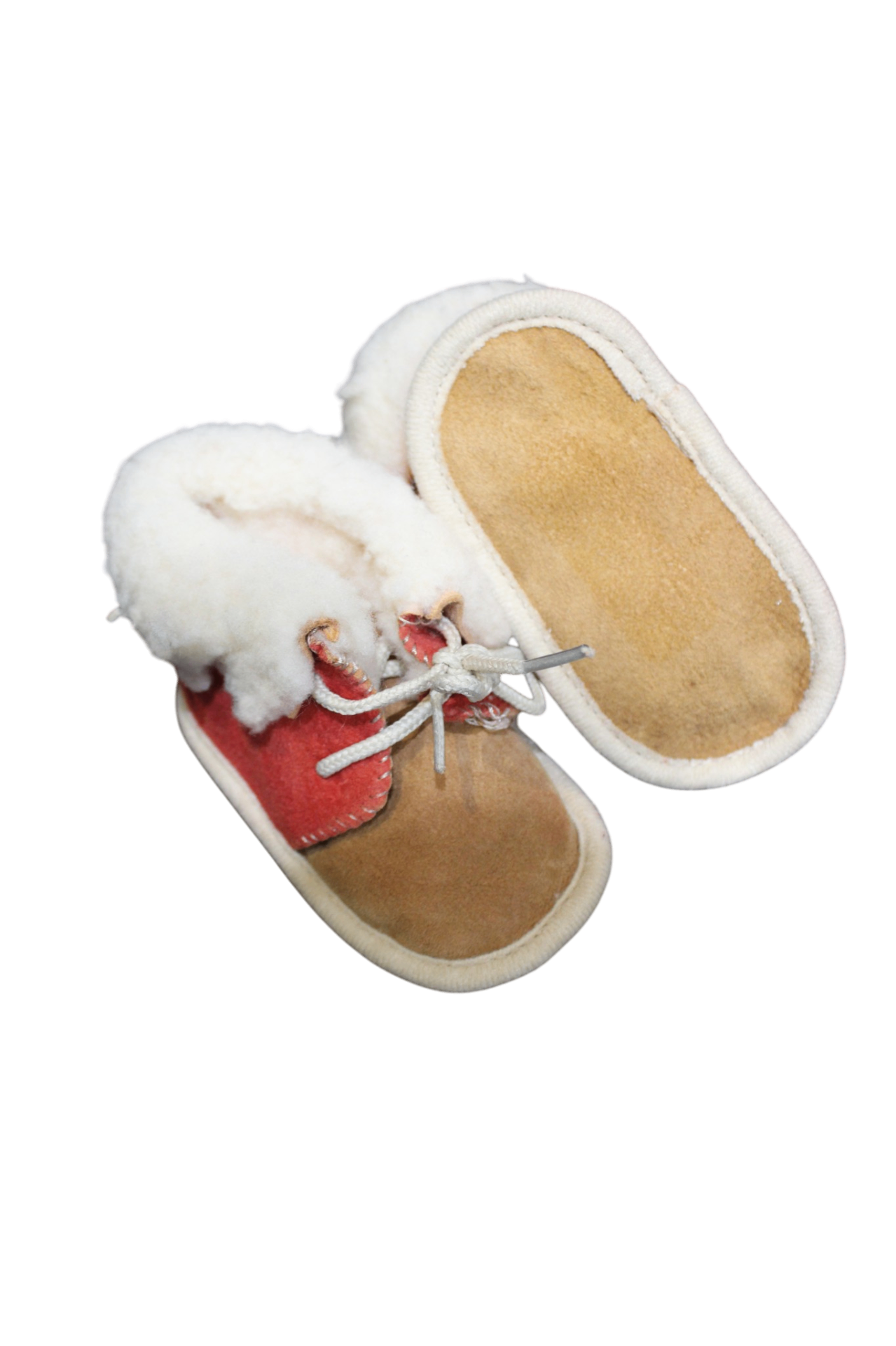 unbranded Booties, Red and tan, 000