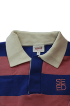 Seed Heritage Shirt, Pink and blue with cream collar, 6