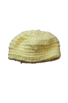 Handknit Beret, Yellow, 0-6m