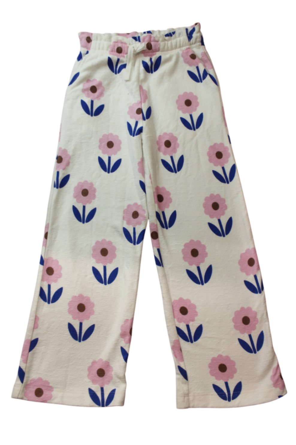 Seed Pants, Cream with pink and blue floral print, 6