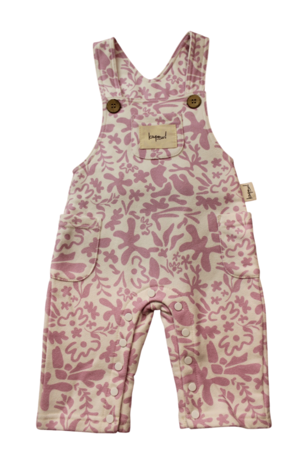 Kapow Overalls, Lavender pink, 3-6M