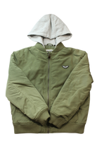 Bauhaus Jacket, Olive Green and Grey, 10