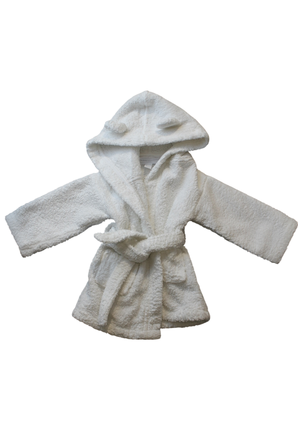 The Little White Company Dressing Gown, White, 0-6m