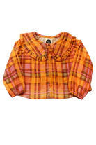 Kapow! Kids Shirt, Orange multicolour plaid, 2