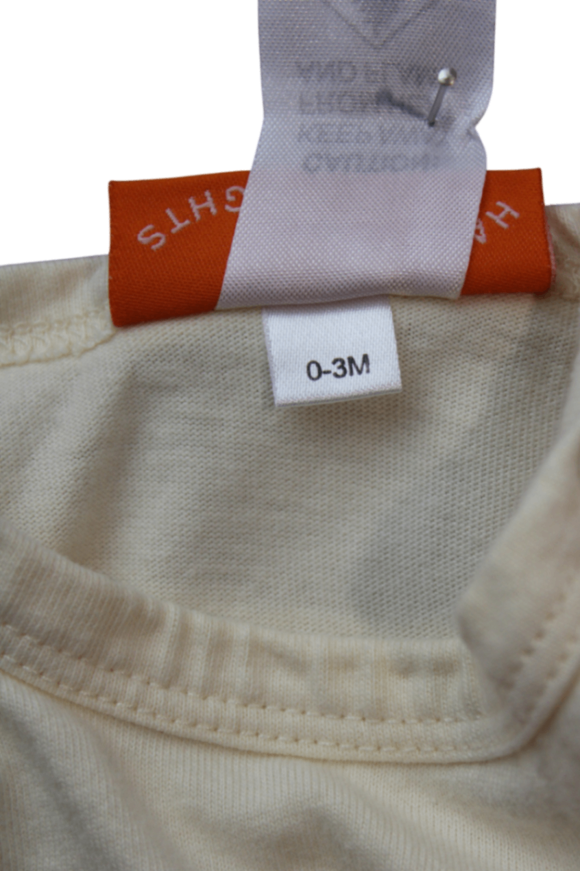 Halcyon Nights Bodysuit, Cream, 0-3M
