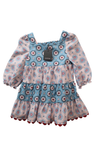 Country Road Dress, Blue/Pink, 2