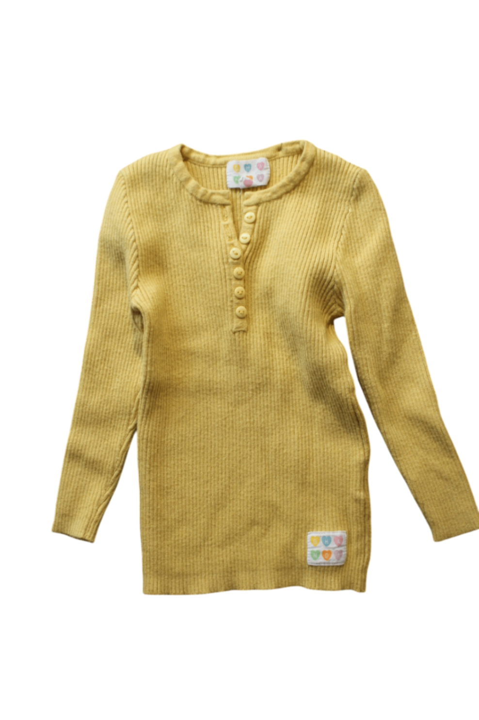 Ghanda Long-Sleeve T-Shirt, mustard, 1-2