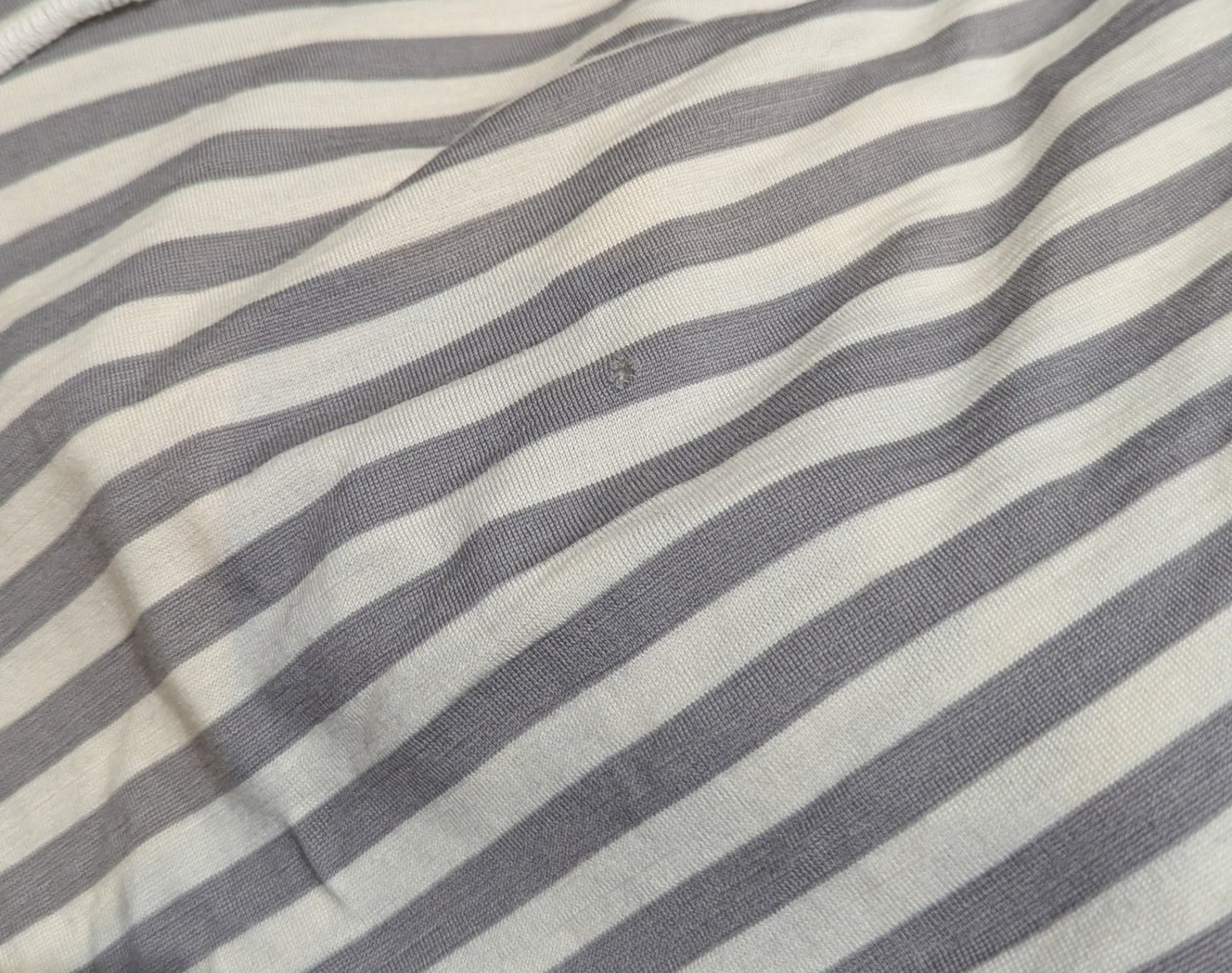 *Nature Baby Merino swaddle blanket, Taupe and cream stripe, one size (baby)