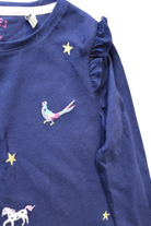 Joules Long-Sleeve T-Shirt, Navy, 7-8