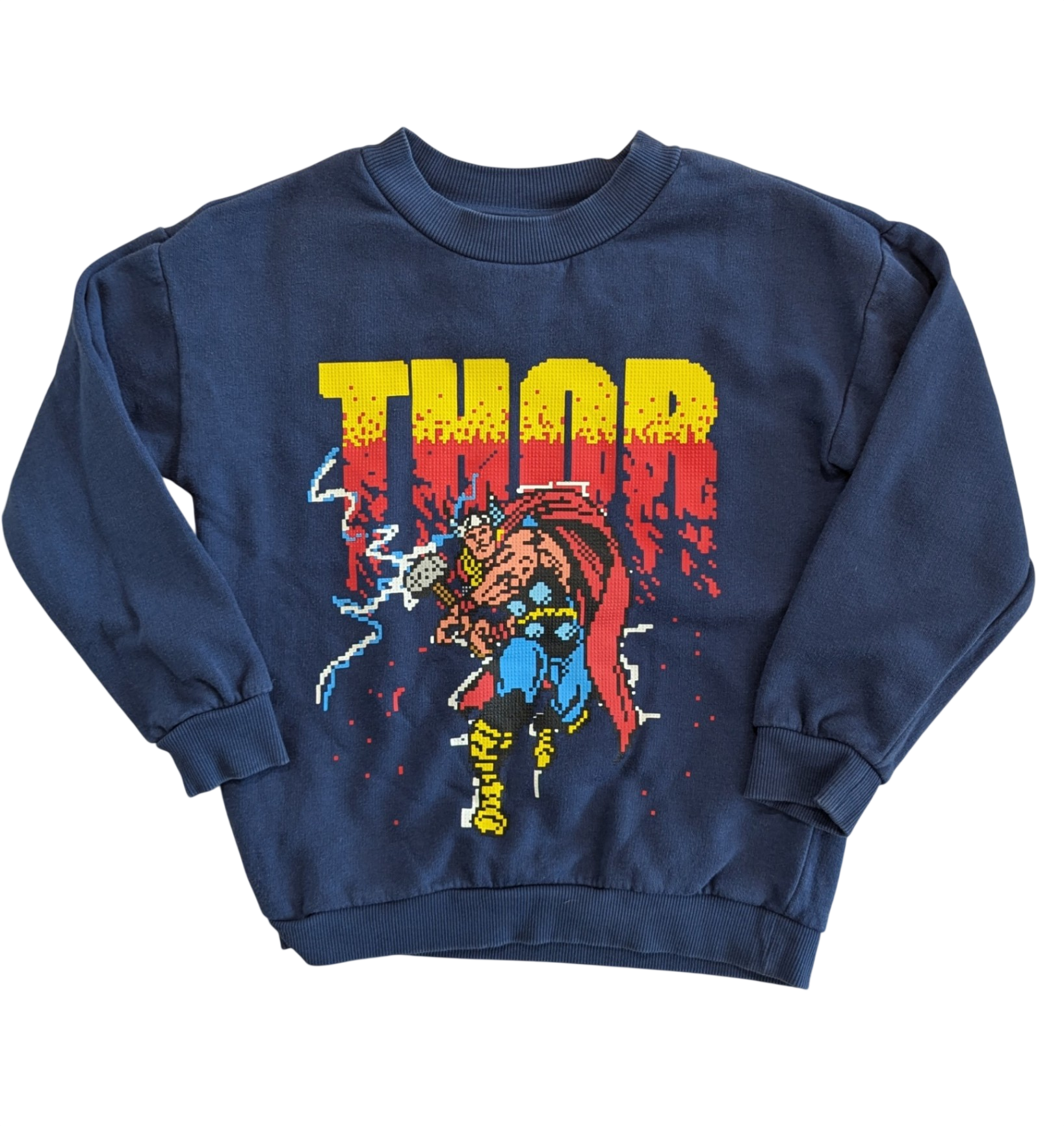 Marks & Spencer x Marvel Jumper, Navy blue/Thor graphic, 7