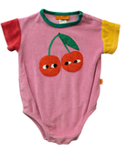 Halcyon Nights Bodysuit, Pink/Cherry boucle applique, 1