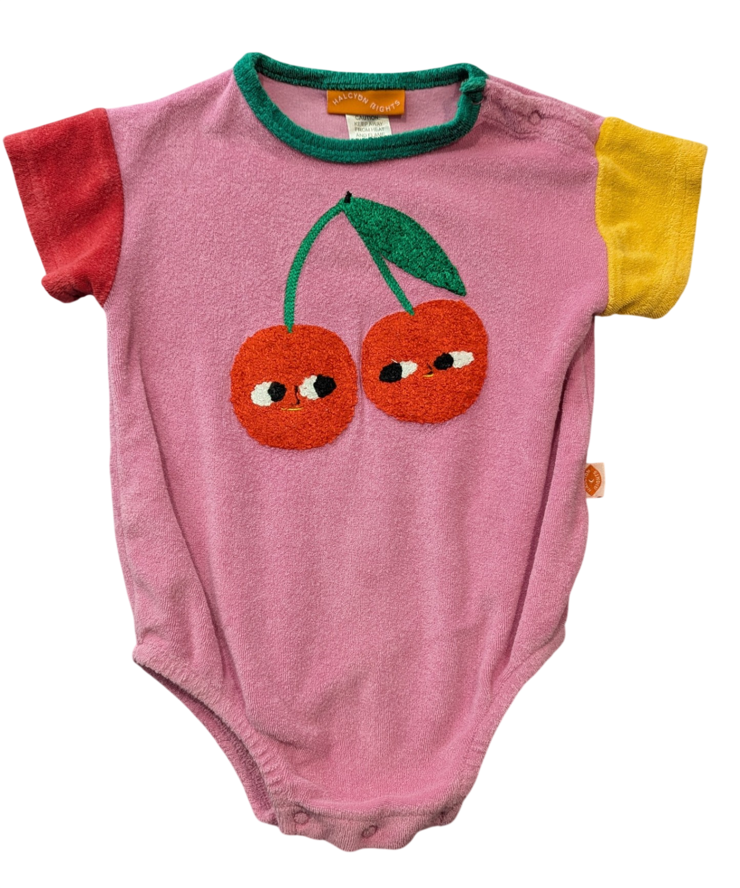 Halcyon Nights Bodysuit, Pink/Cherry boucle applique, 1