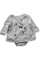 Purebaby Bodysuit, Grey, 00