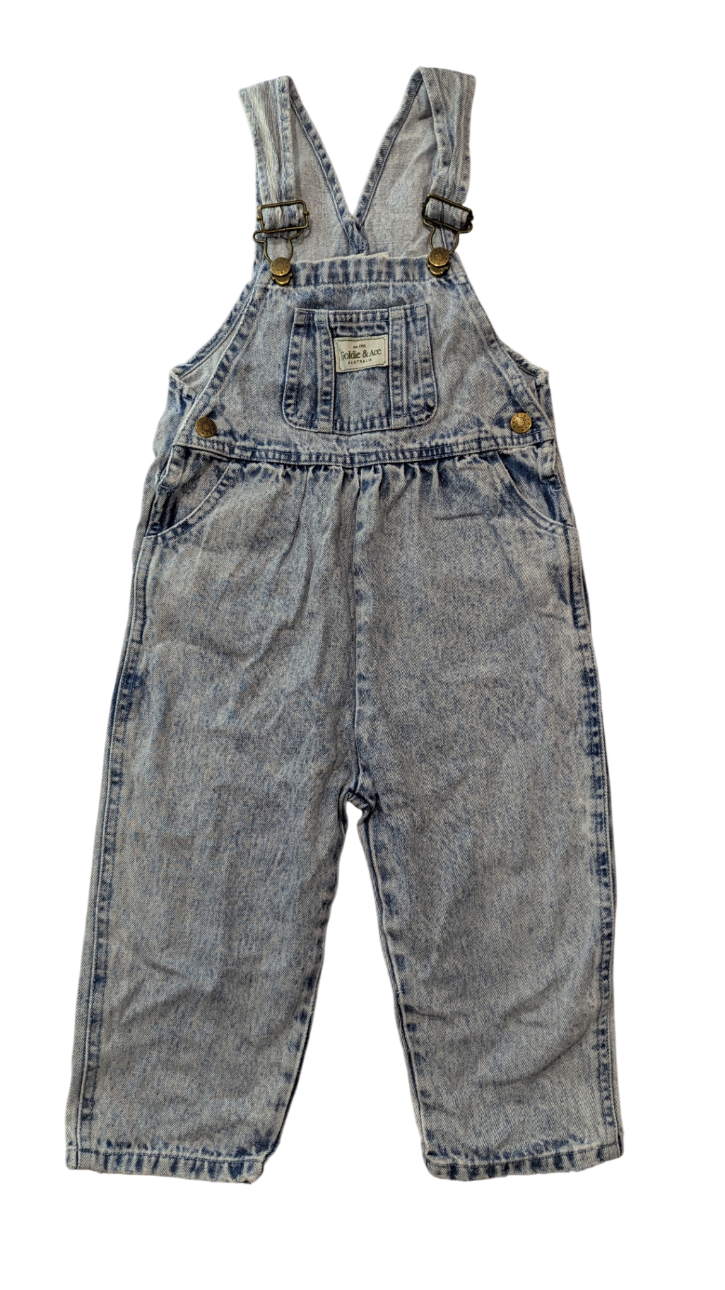 Goldie & Ace Overalls, Blue wash denim, 2
