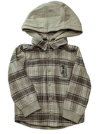 Country Road Jacket (removable hood), Beige and brown plaid, 2