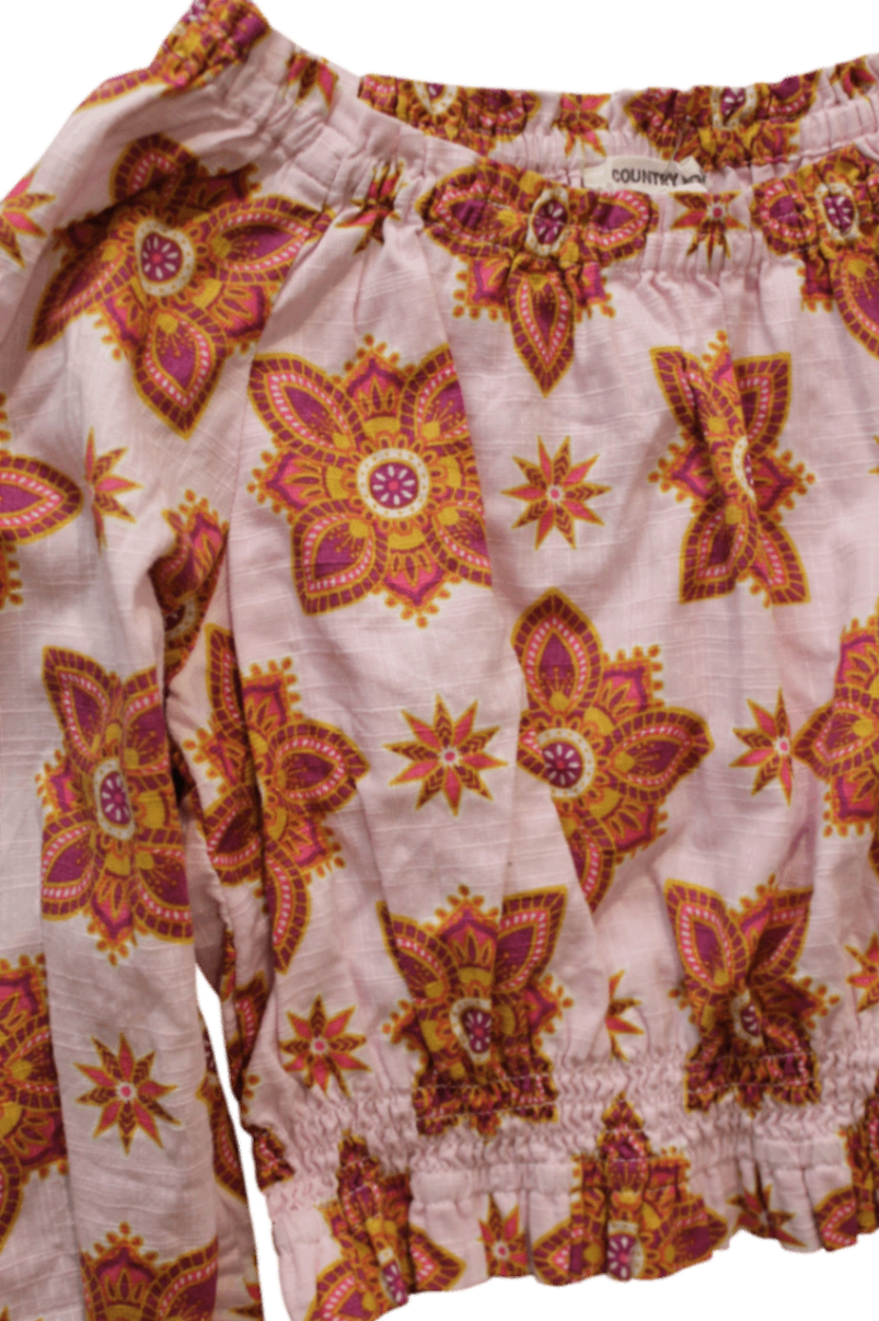Country Road Blouse, Pink, 6