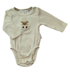 Purebaby Bodysuit, Cream/Sheep applique, 000