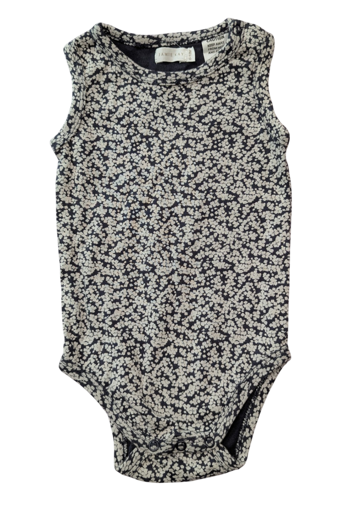 Jamie Kay Bodysuit, Navy and white floral, 0