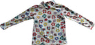 Gorman Playground Long-Sleeve T-Shirt, Grey with multi flower design, 5-6