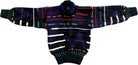 Cuggi Jumper, Black with purple, green, white, red and blue accents, 6