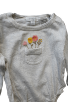 Purebaby Bodysuit, Grey, 00