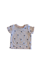 Seed T-Shirt, Light Coral with Palm Trees Print, 1