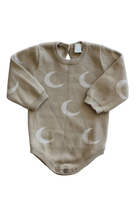 Kind Little Soul Knitted Bodysuit, Beige/Moons, 00?