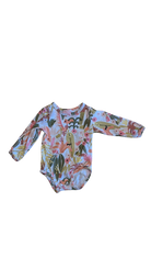 Halcyon Nights Bodysuit, Multi Plants & Flowers Print, 6-12M