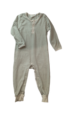 The Rest Jumpsuit, Sage Green White Stripes, 2
