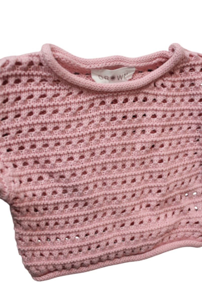 Grown Knitted Jumper, Pink, 000