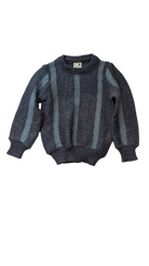 Ladybird Jumper, Dark Blue Dusty Blue Stripes, 3
