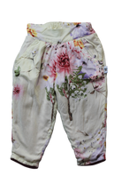 Daisy & Moose Pants, Pale yellow/floral, 0