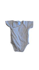 Susukoshi Bodysuit, Cream w Brown Stripes, 6-12M
