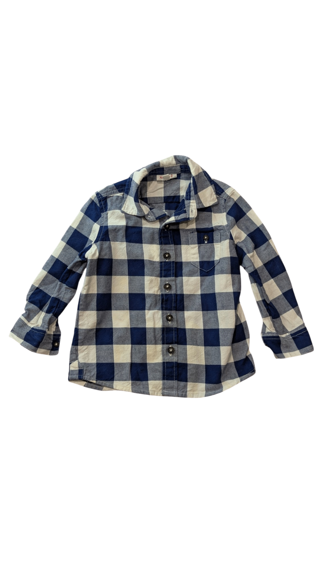 Seed Shirt, Blue and White, 1-2Y