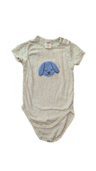 Seed Bodysuit, Grey Marle w Blue Speckles, 000
