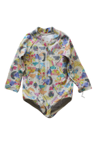 Laura Blythman x little green & Co Swimsuit, beige/multicolour print, 0