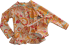 Infamous Swim Swimwear, Peach with multicolour floral and paisley print, 0